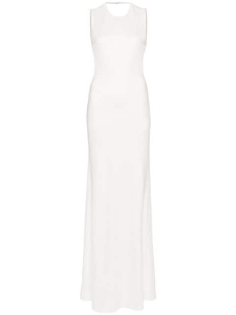 Elisabetta Franchi logo-plaque maxi dress