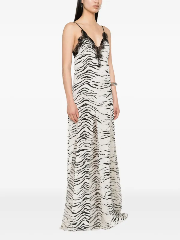 Elisabetta Franchi animal print Maxi Dress Farfetch