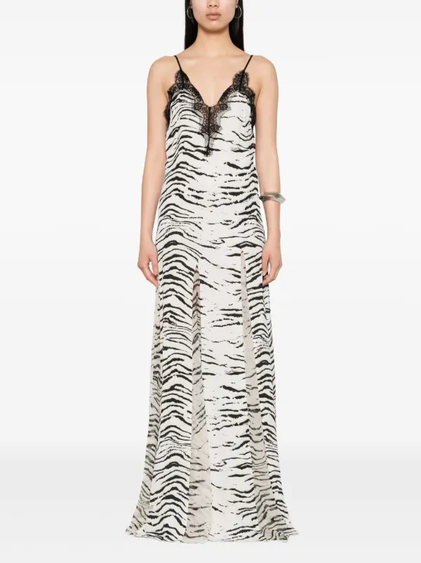 Elisabetta Franchi animal print Maxi Dress Farfetch