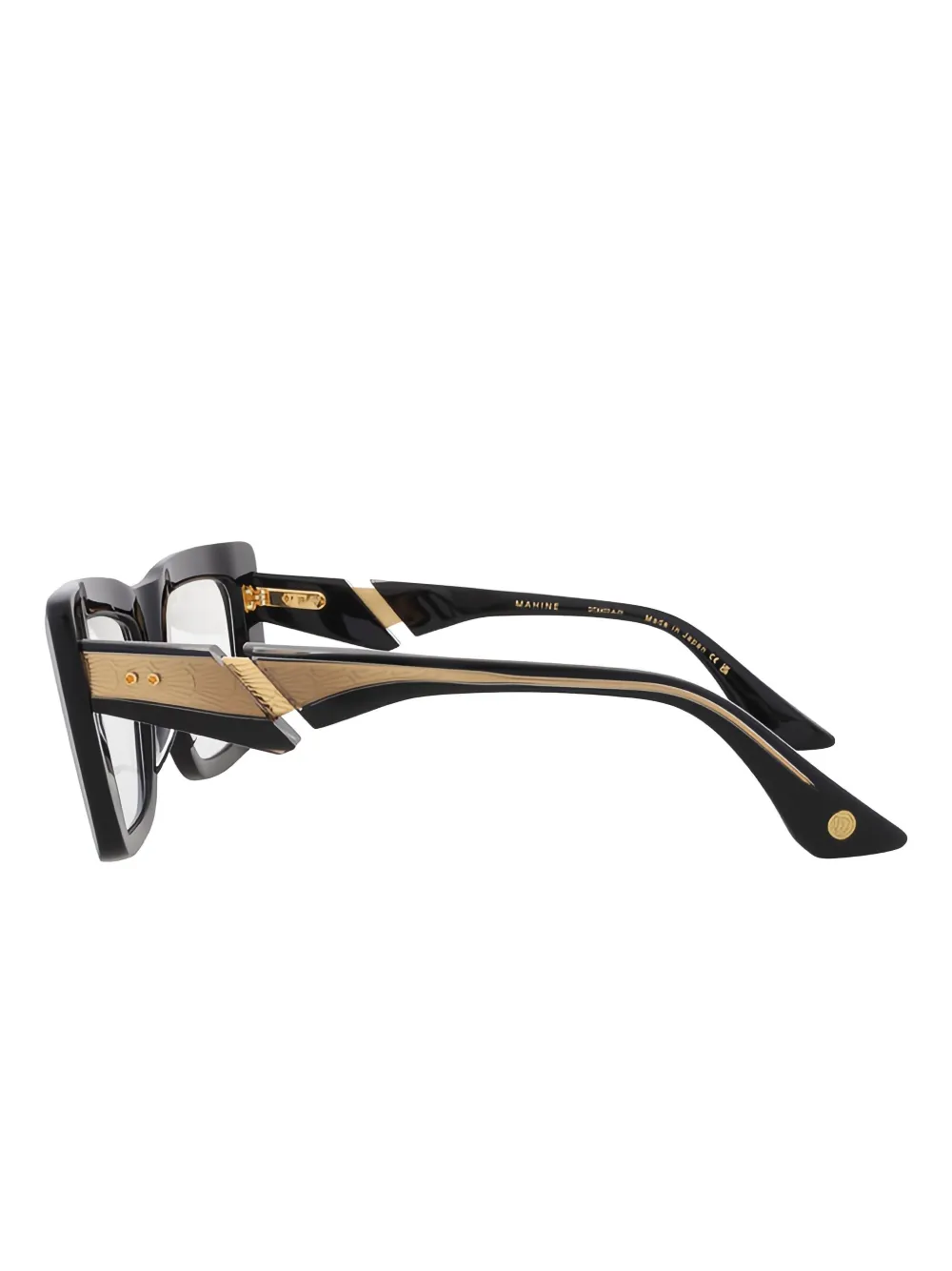 Dita Eyewear Mahine Square Glasses In Black