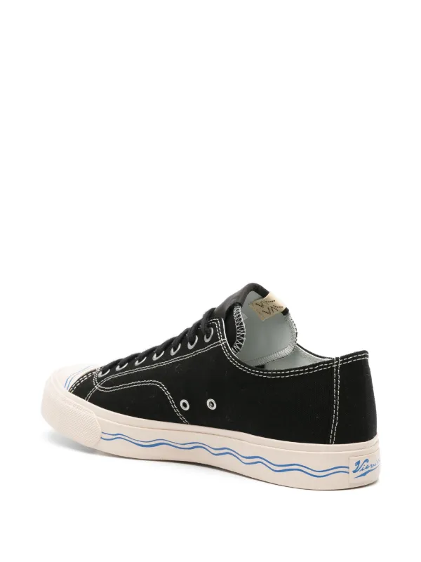 新品・希少品　visvim ネイビー キャンバス ローカット スニーカー Visvim Skagway Lo キャンバス スニーカー | ブラック | FARFETCH JP