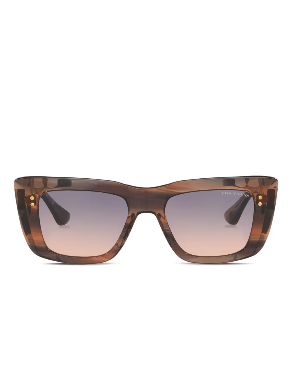 Dita Eyewear geometric sunglasses - Brown