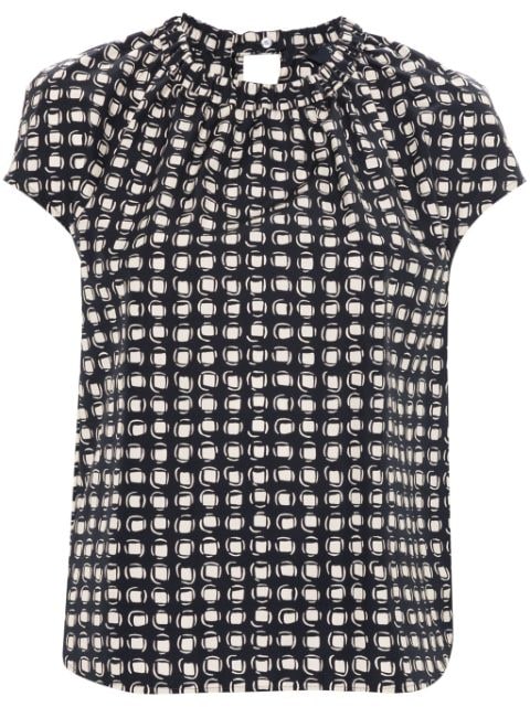 'S Max Mara blusa con monograma estampado