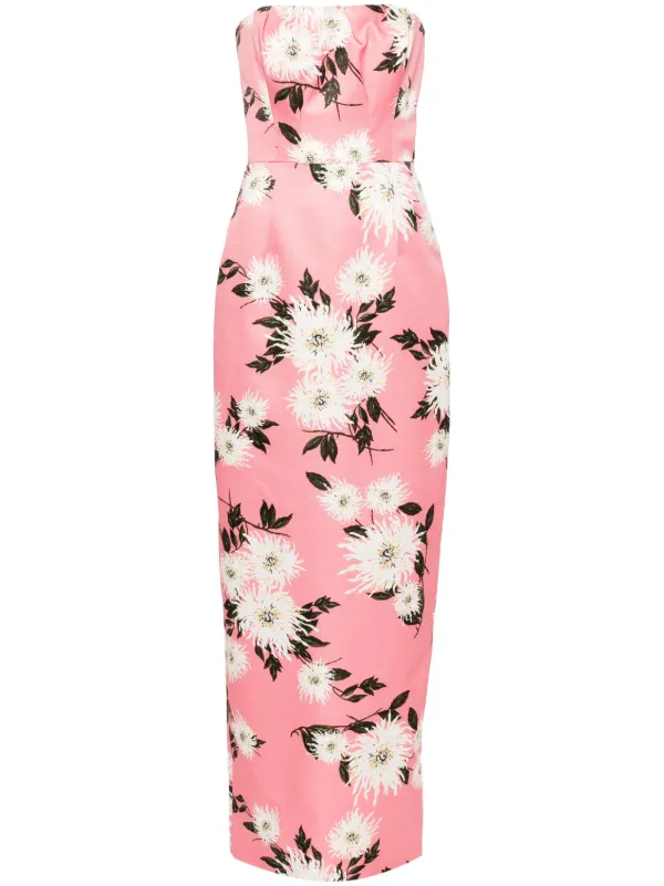 Emilia Wickstead Emine Gown Pink FARFETCH AE