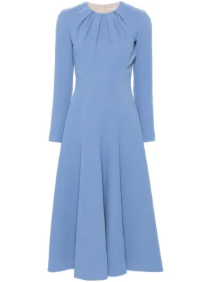 ■Emilia Wickstead ベルギー プリーツ ミディ ドレス Emilia Wickstead Dresses - Luxury Fashion - Farfetch