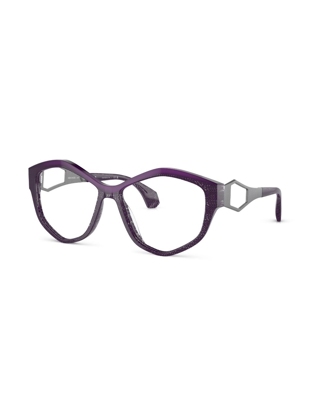 Alain Mikli geometric-frame glasses - Purple