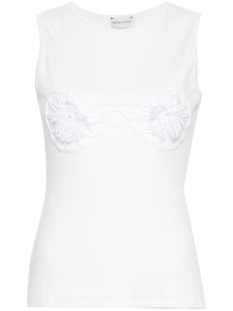 Magda Butrym crochet-bra tank top