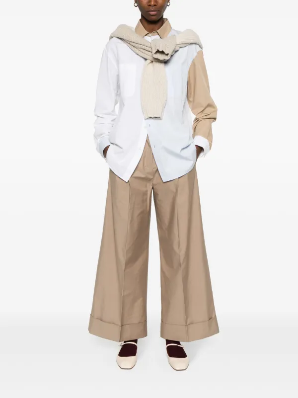 Max Mara Abba wide-leg Trousers | Brown | FARFETCH