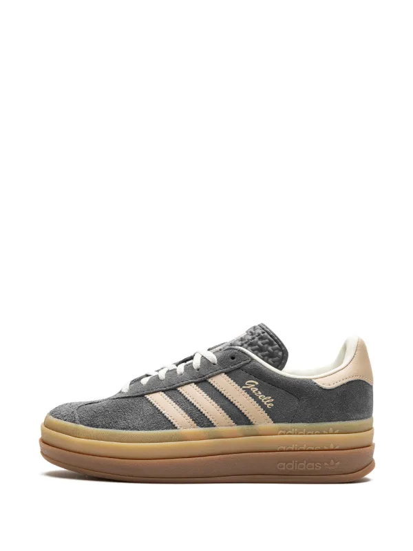 Adidas Gazelle Bold Suede Sneakers Grey FARFETCH IN