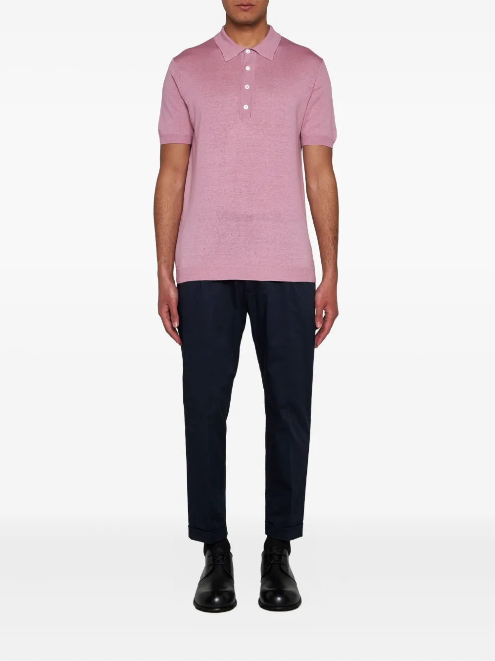 Low Brand short-sleeve polo shirt - Roze