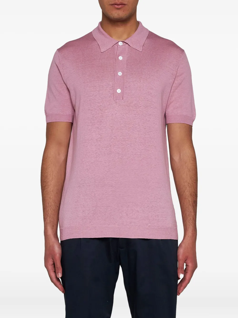 Low Brand Poloshirt met korte mouwen Roze