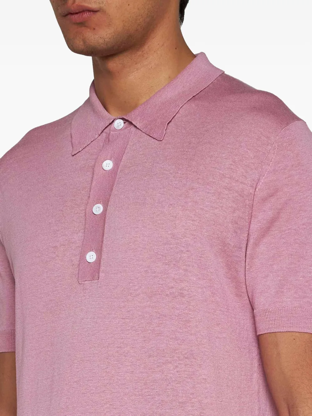 Low Brand Poloshirt met korte mouwen Roze