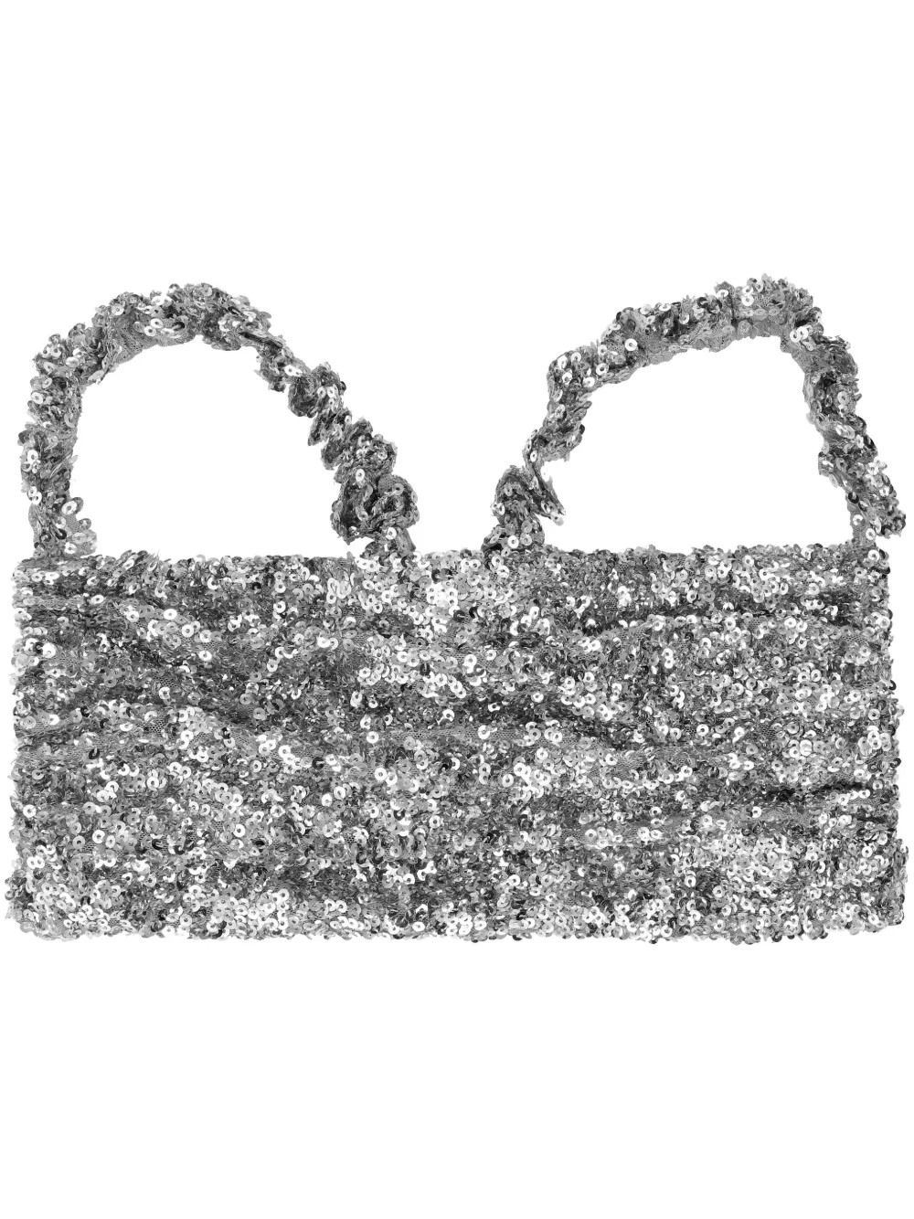 GANNI Cropped top Zilver