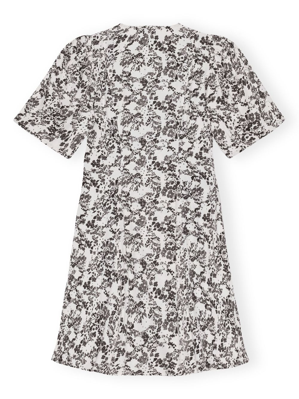 GANNI floral-print wrap minidress Women