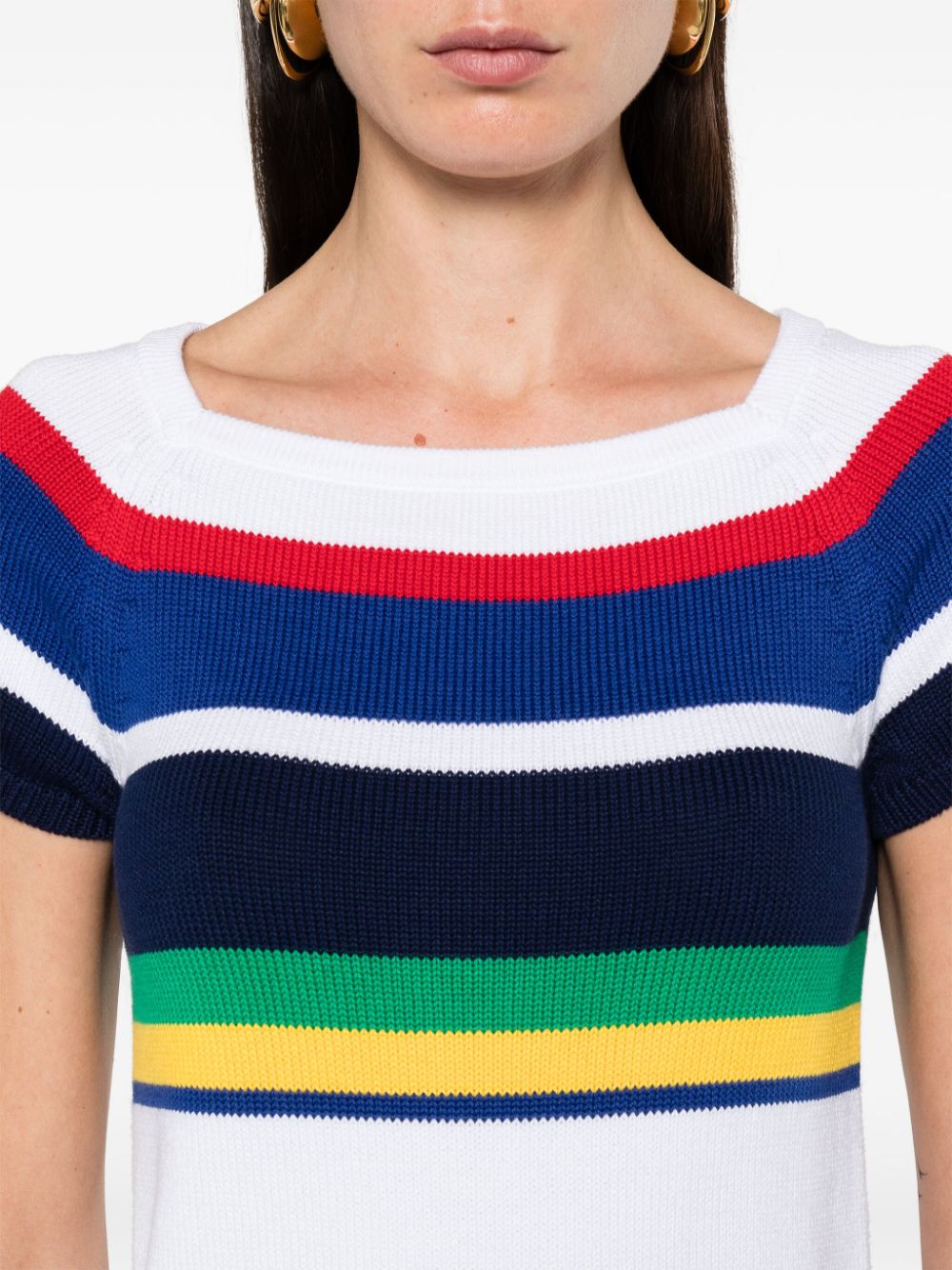 Polo Ralph Lauren striped ribbed-knit top Women