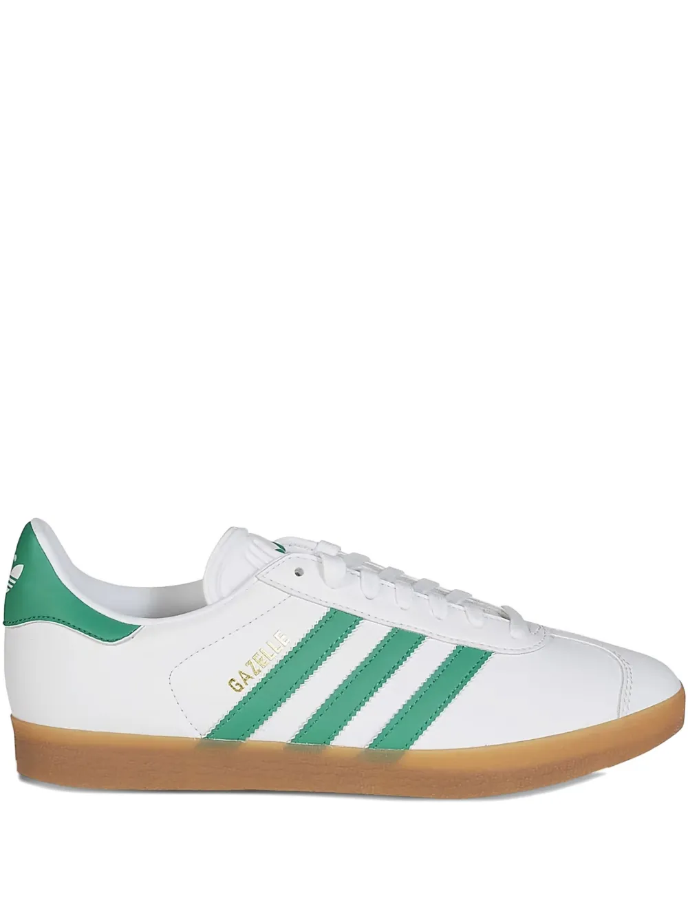 adidas Gazelle three-stripe lace-up sneakers | White | Image 1