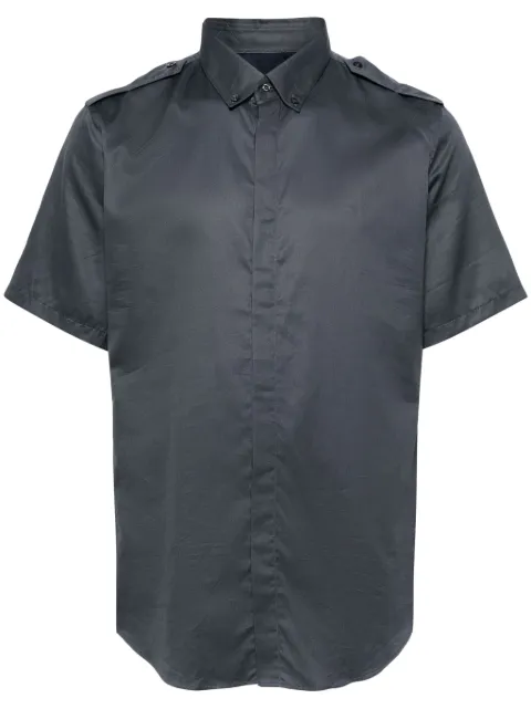 Gucci epaulette-detail short-sleeve cotton shirt