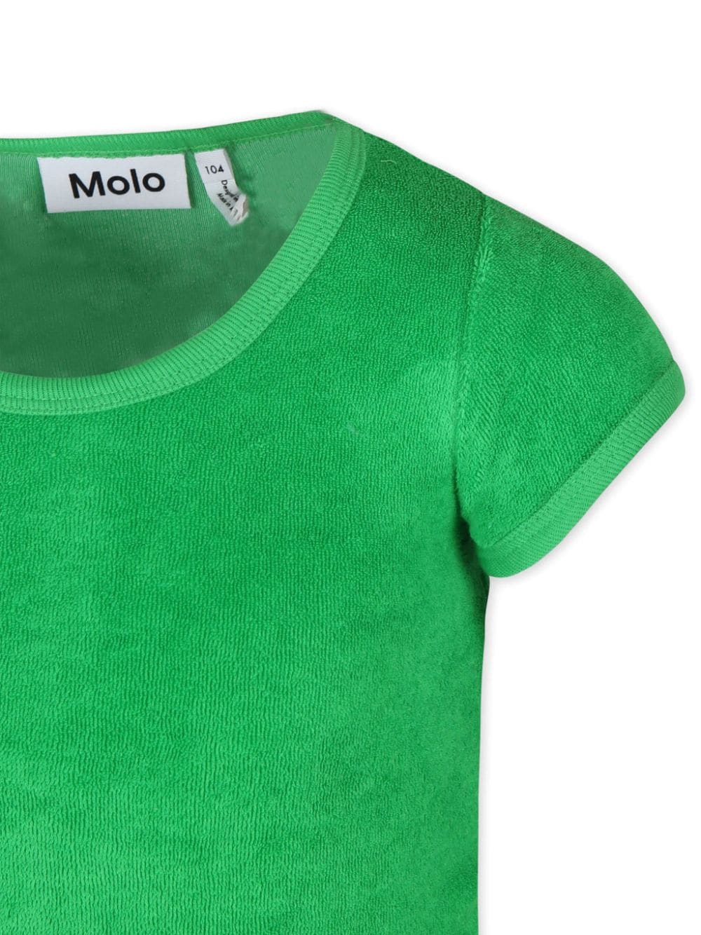 Shop Molo Raquel Terry-cloth T-shirt In Green