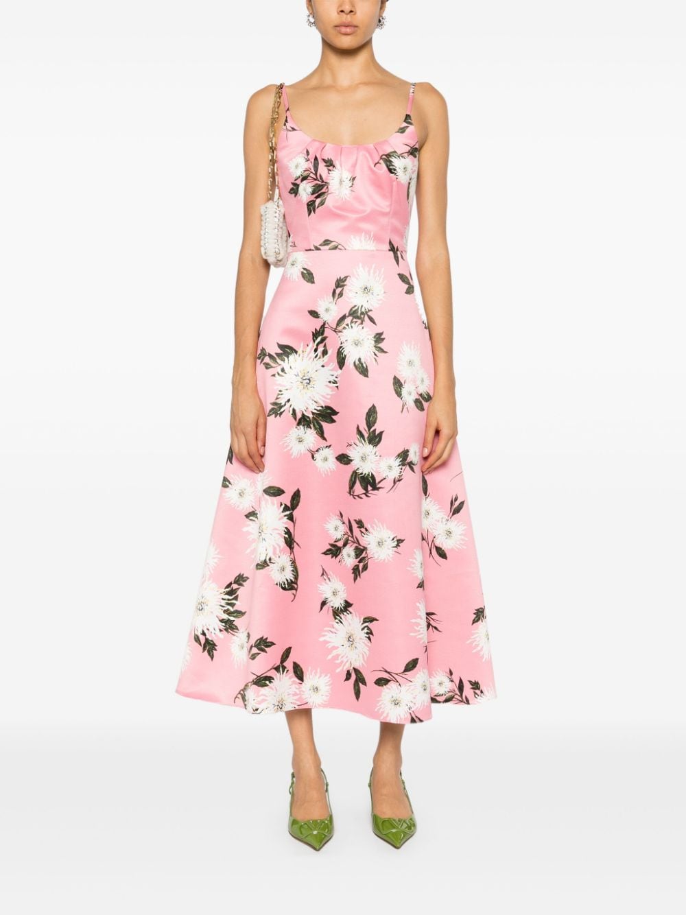 Emilia Wickstead Wenna midi-jurk - Roze