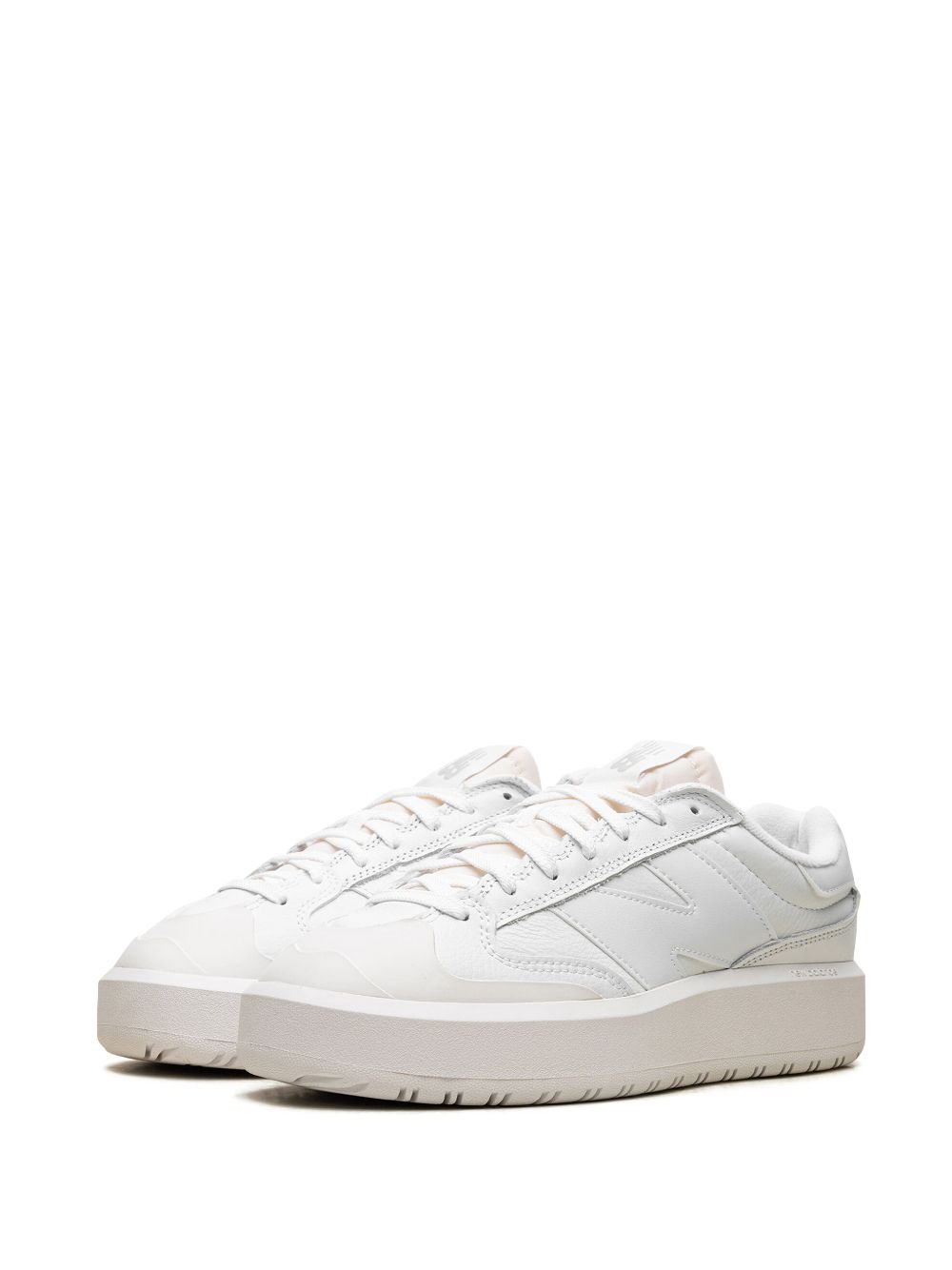 Shop New Balance Ct302 Lace-up Sneakers In White