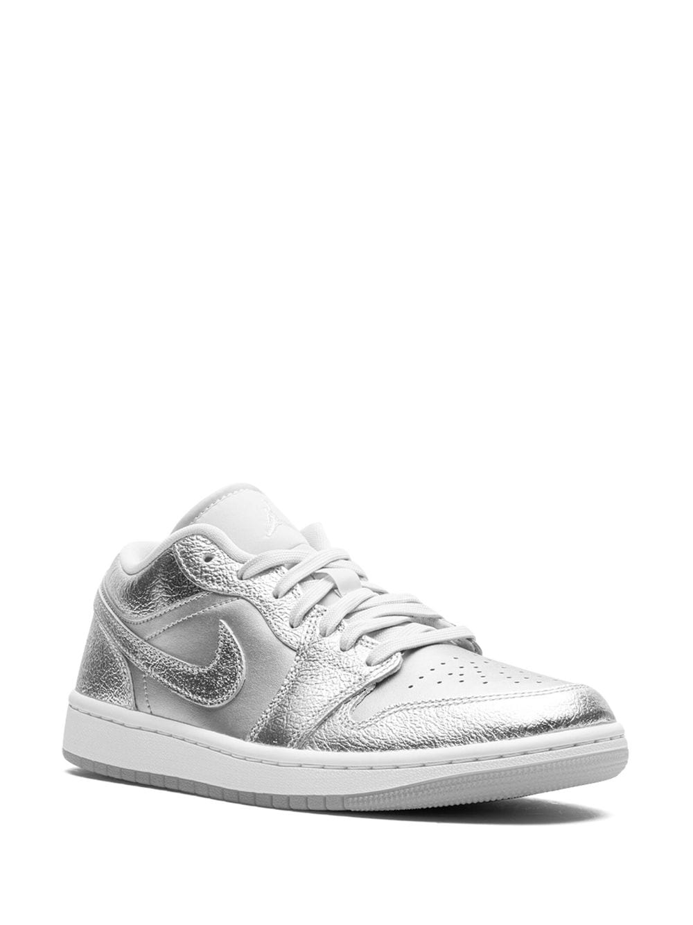 Shop Jordan Air  1 Low Se "metallic Silver" Sneakers