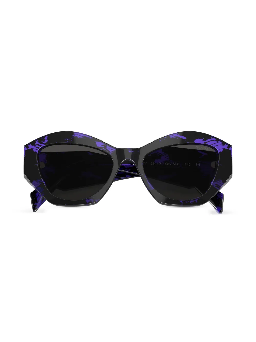 Prada Butterfly-frame Sunglasses In Black