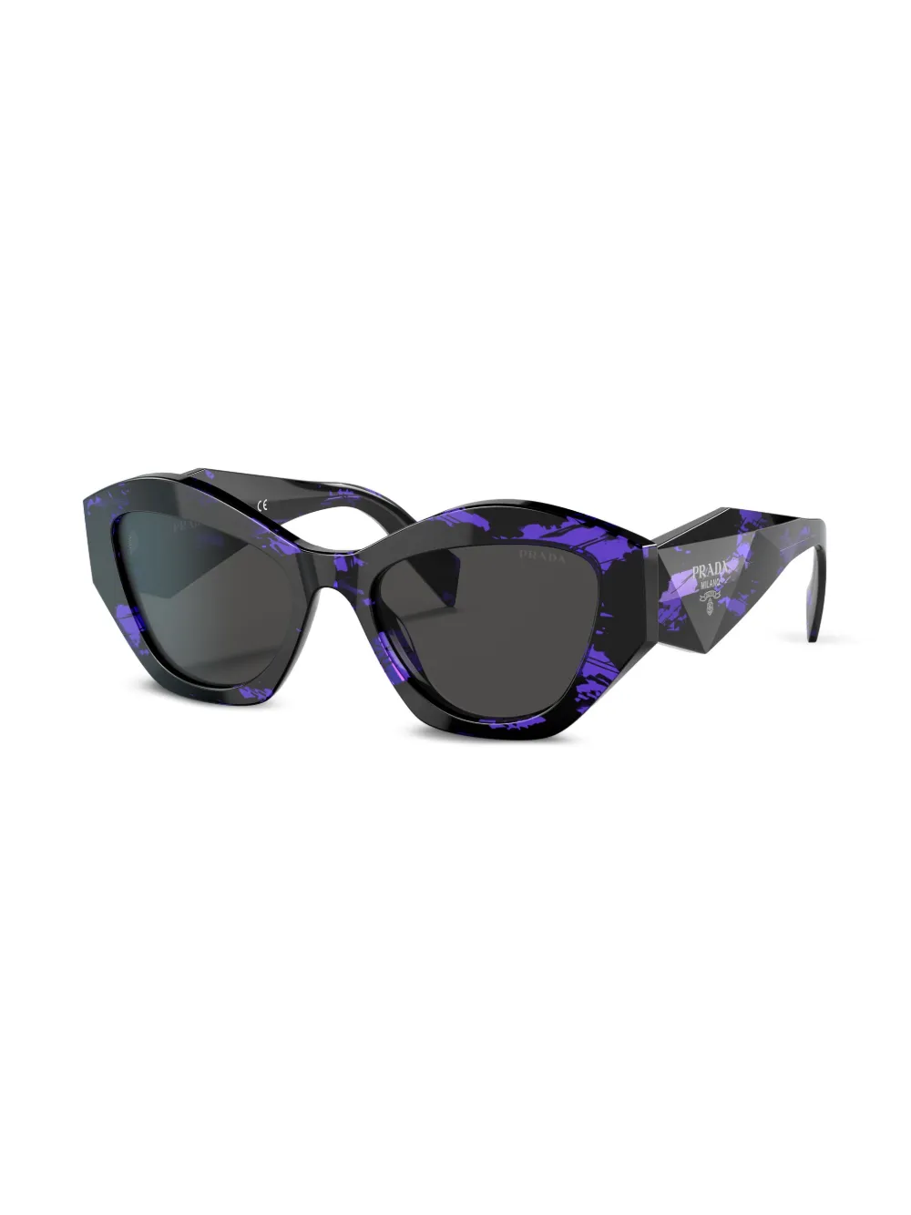 Prada Butterfly-frame Sunglasses In Black