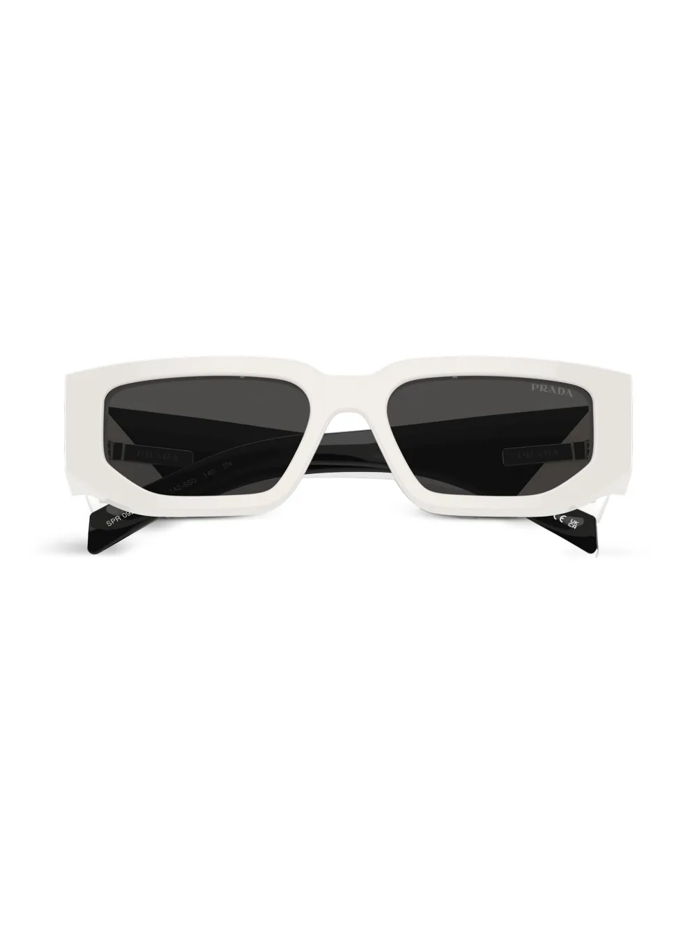 Prada Symbole Rectangular Men's Sunglasses, Pr 09zs In White