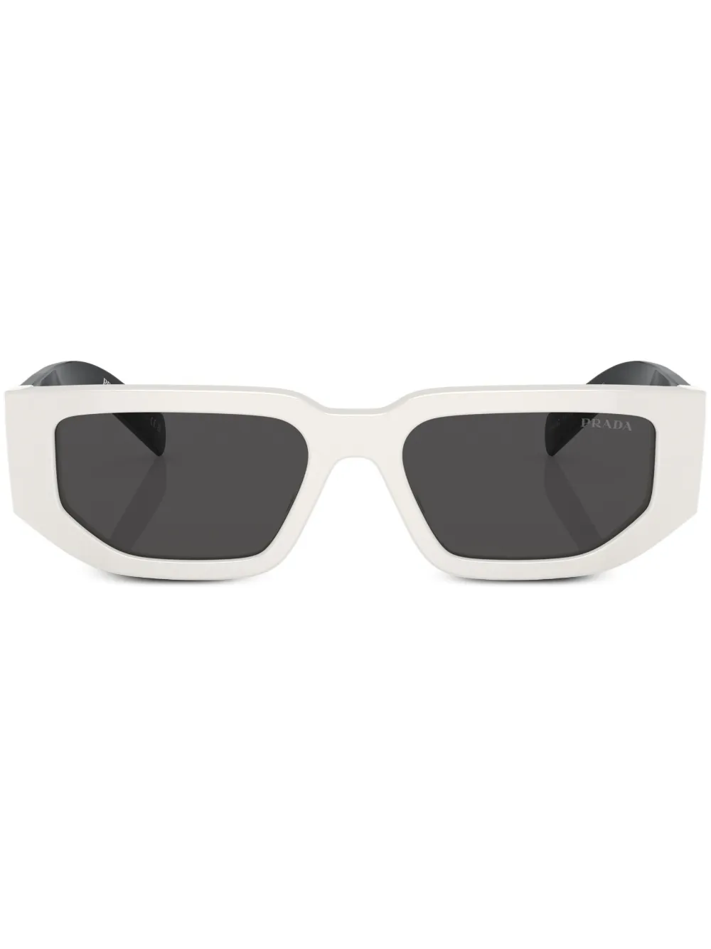 Prada Symbole Rectangular Men's Sunglasses, Pr 09zs In Talc