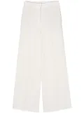 BOSS high-waist crepe palazzo pants - White