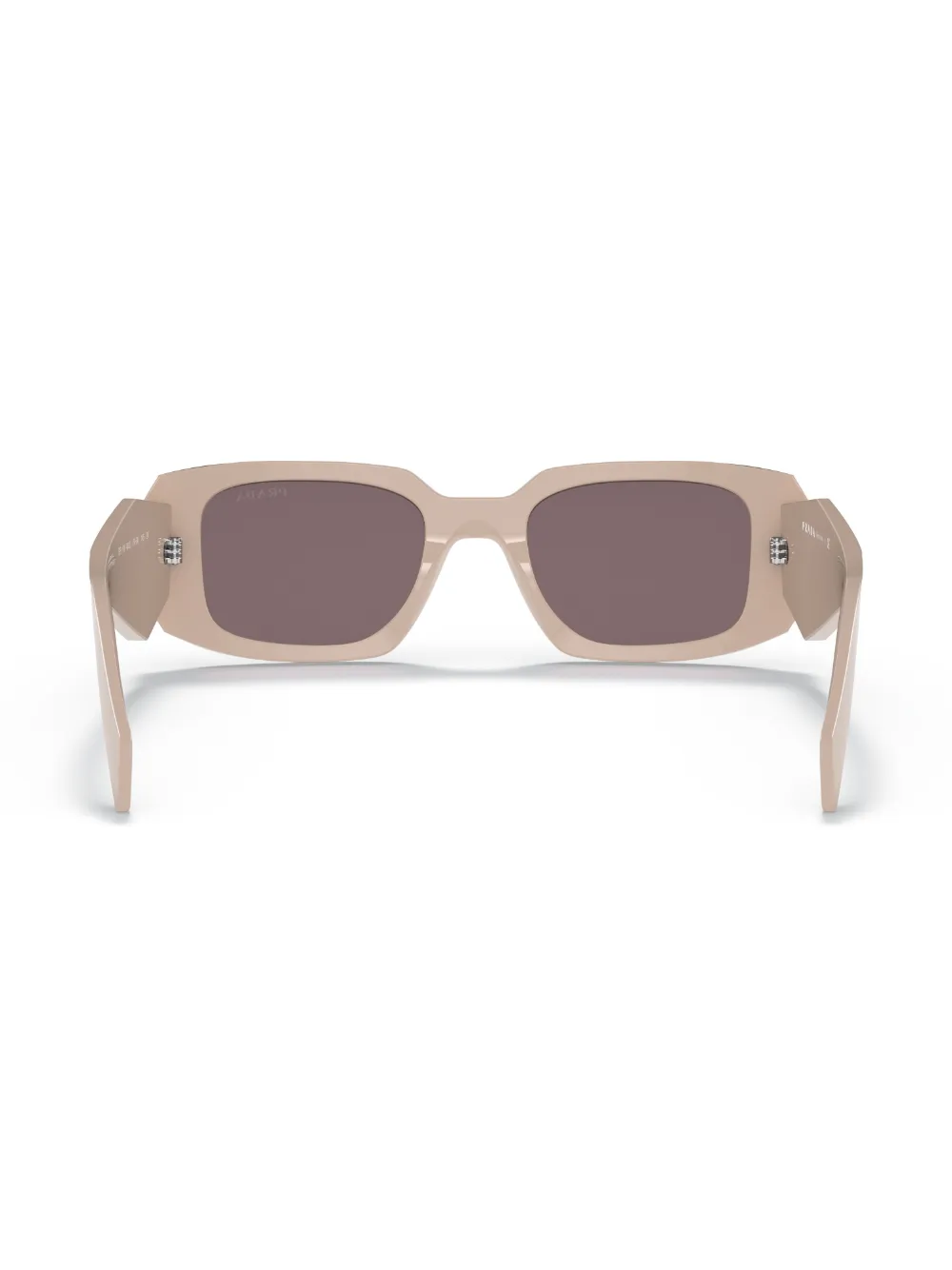 Prada Eyewear Bril met rechthoekig montuur Beige