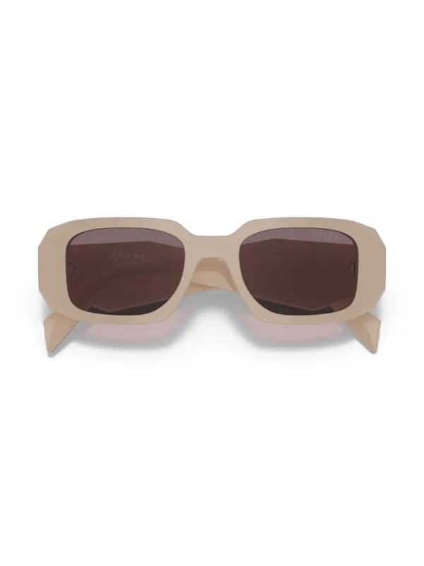 Prada Eyewear rectangle-frame Glasses | Neutrals | FARFETCH ZA