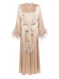 Gilda & Pearl Starring Role silk robe - Neutrals