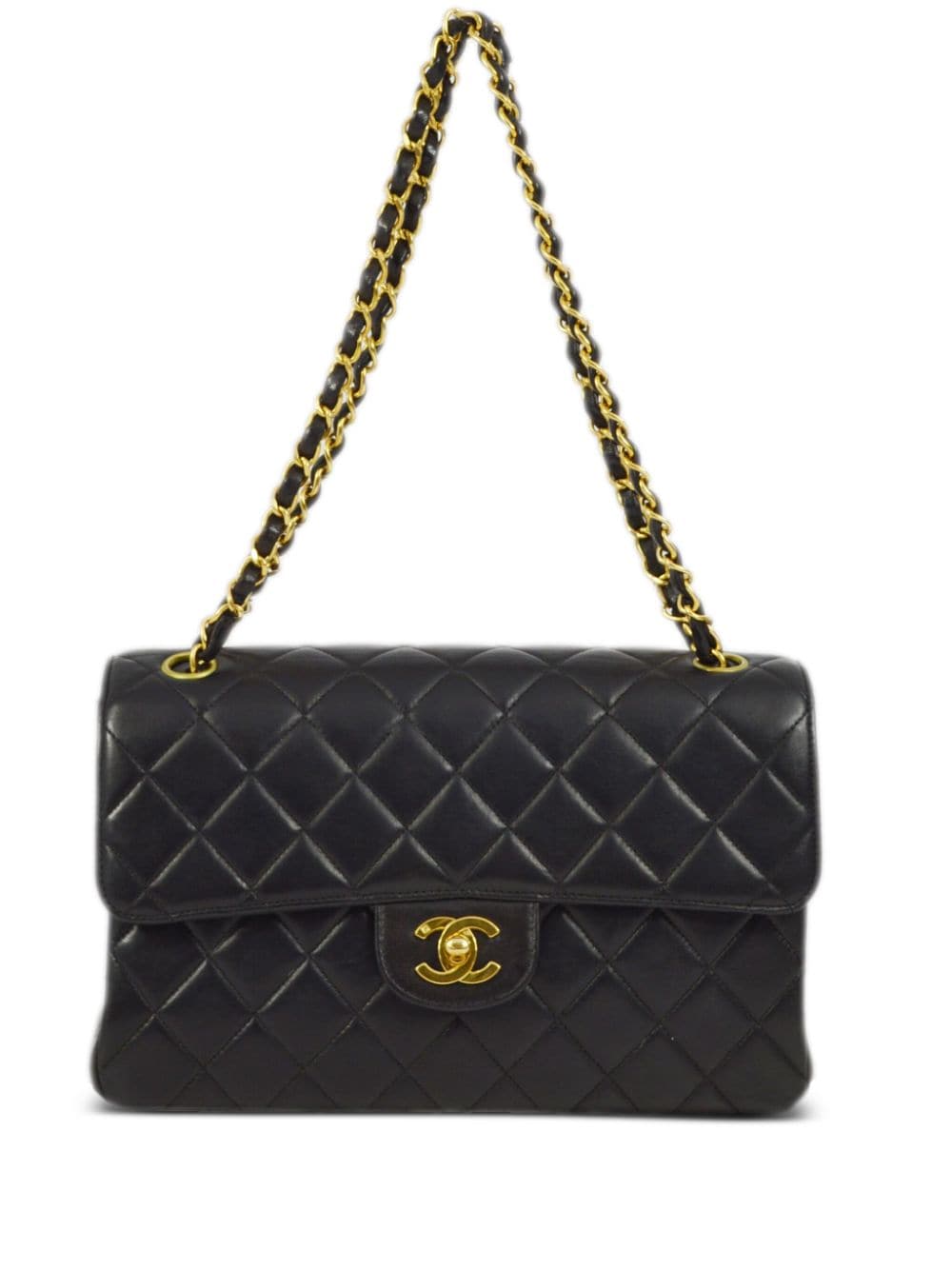 Pre-owned Chanel 1997 Classic Flap Shoulder Bag In Black