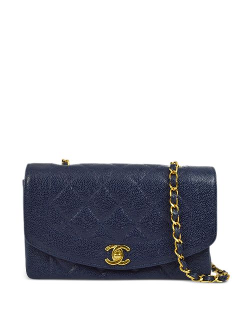 HOT SALE CHANEL 1995 small Diana shoulder bag Women