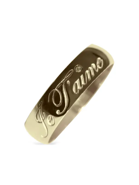 Kiki de Montparnasse Je T'aime engraved ring