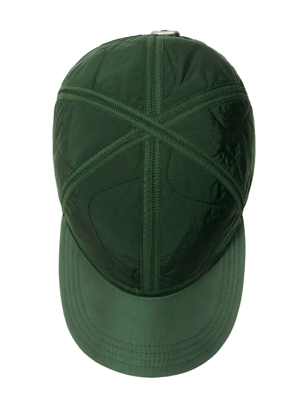 Shop Burberry Quilted Baseball Cap In Green