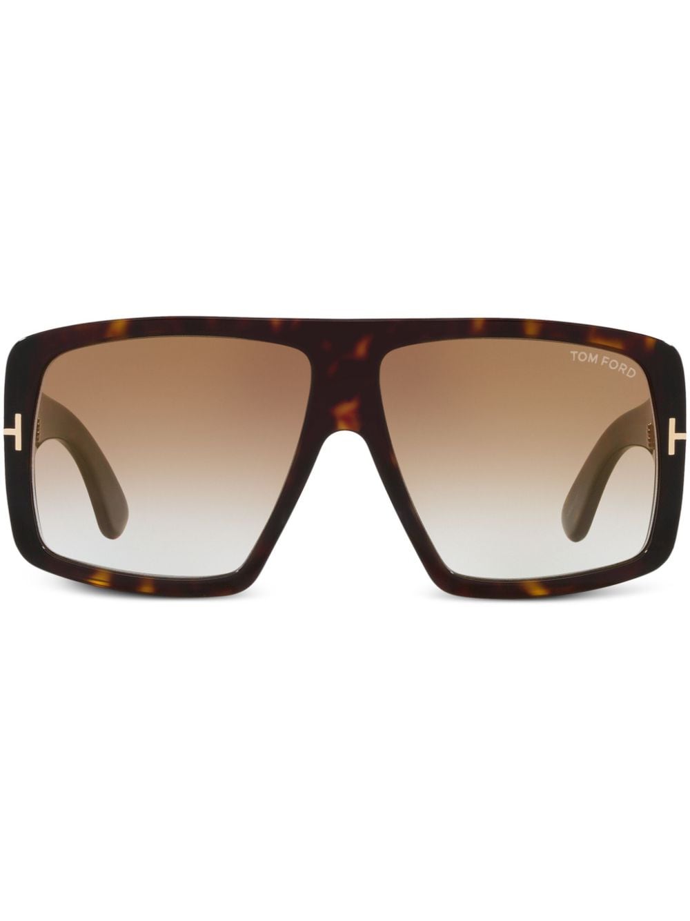 Shop Tom Ford Raven Sunglasses In Brown