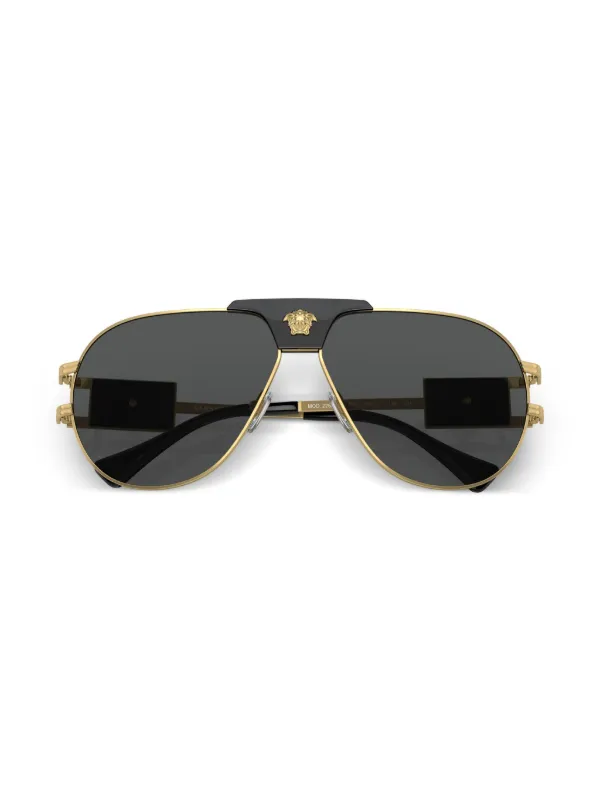 Versace Eyewear pilot-frame Sunglasses | Gold | FARFETCH