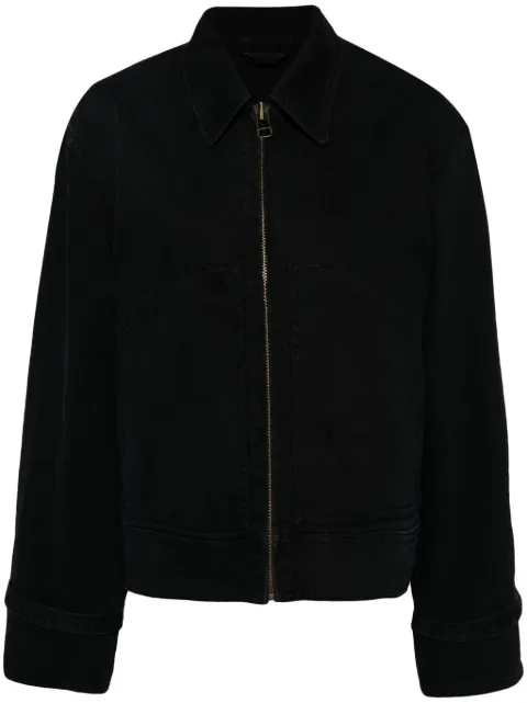 Stockholm Surfboard Club logo-print cotton jacket