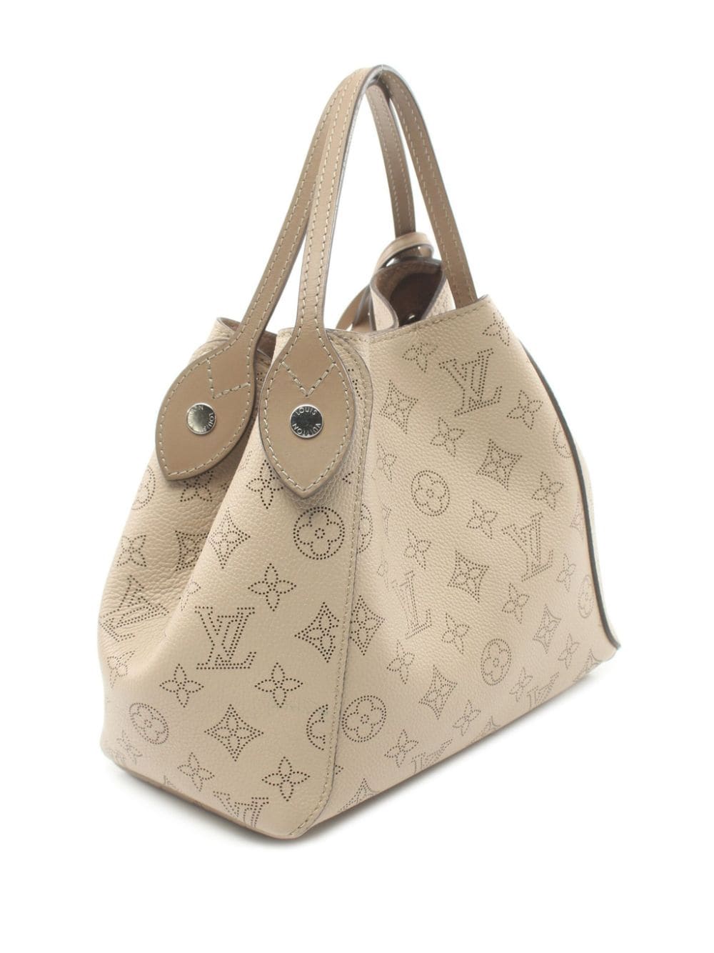 Pre-owned Louis Vuitton 2021 Hina Pm Two-way Tote Bag In Neutrals