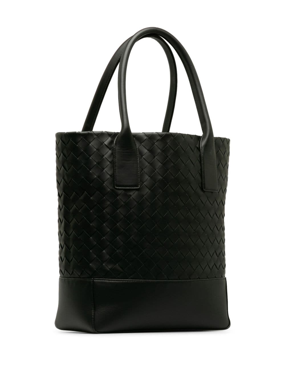 Pre-owned Bottega Veneta 2012-2022 Intrecciato Open-top Bucket Bag In Black