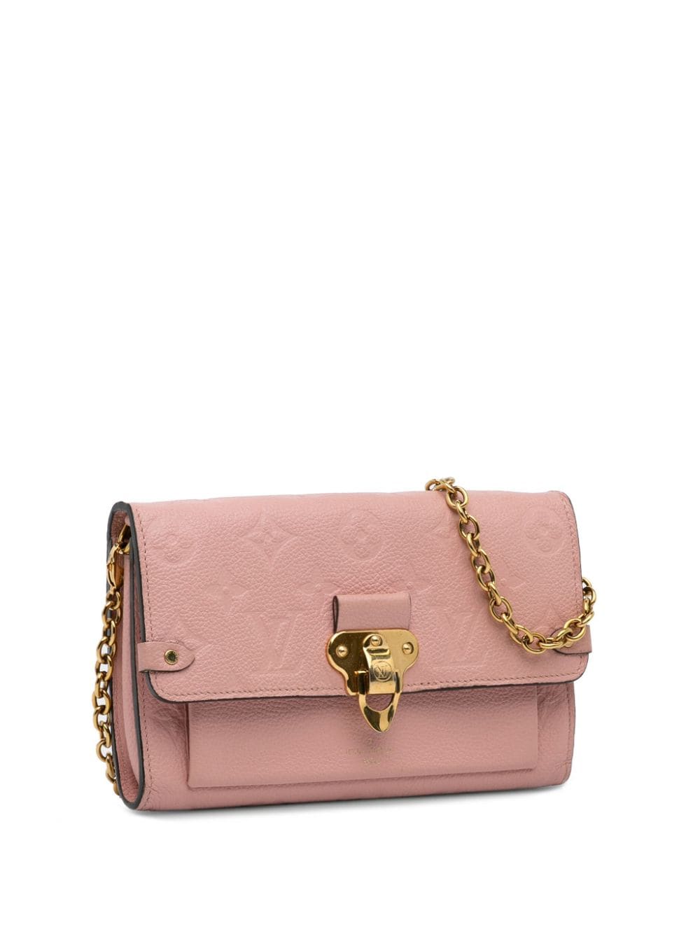 Louis Vuitton Pre-Owned 2018 Pre-Owned Louis Vuitton Monogram Empreinte Vavin Wallet on Chain Crossbody Bag - Roze