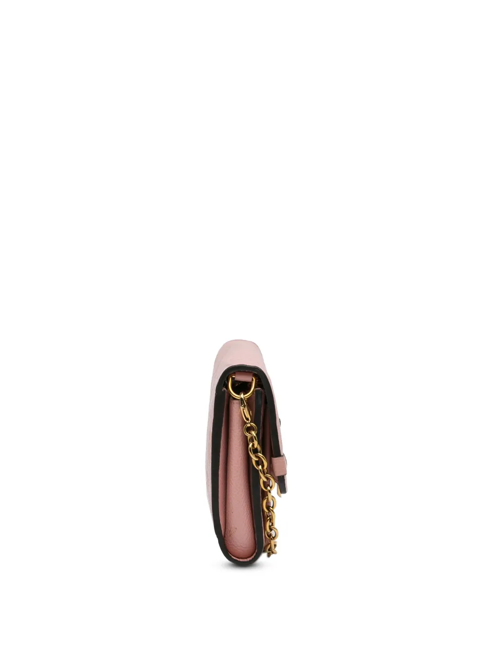 Pre-owned Louis Vuitton 2018 Monogram Empreinte Vavin Wallet On Chain Crossbody Bag In Pink