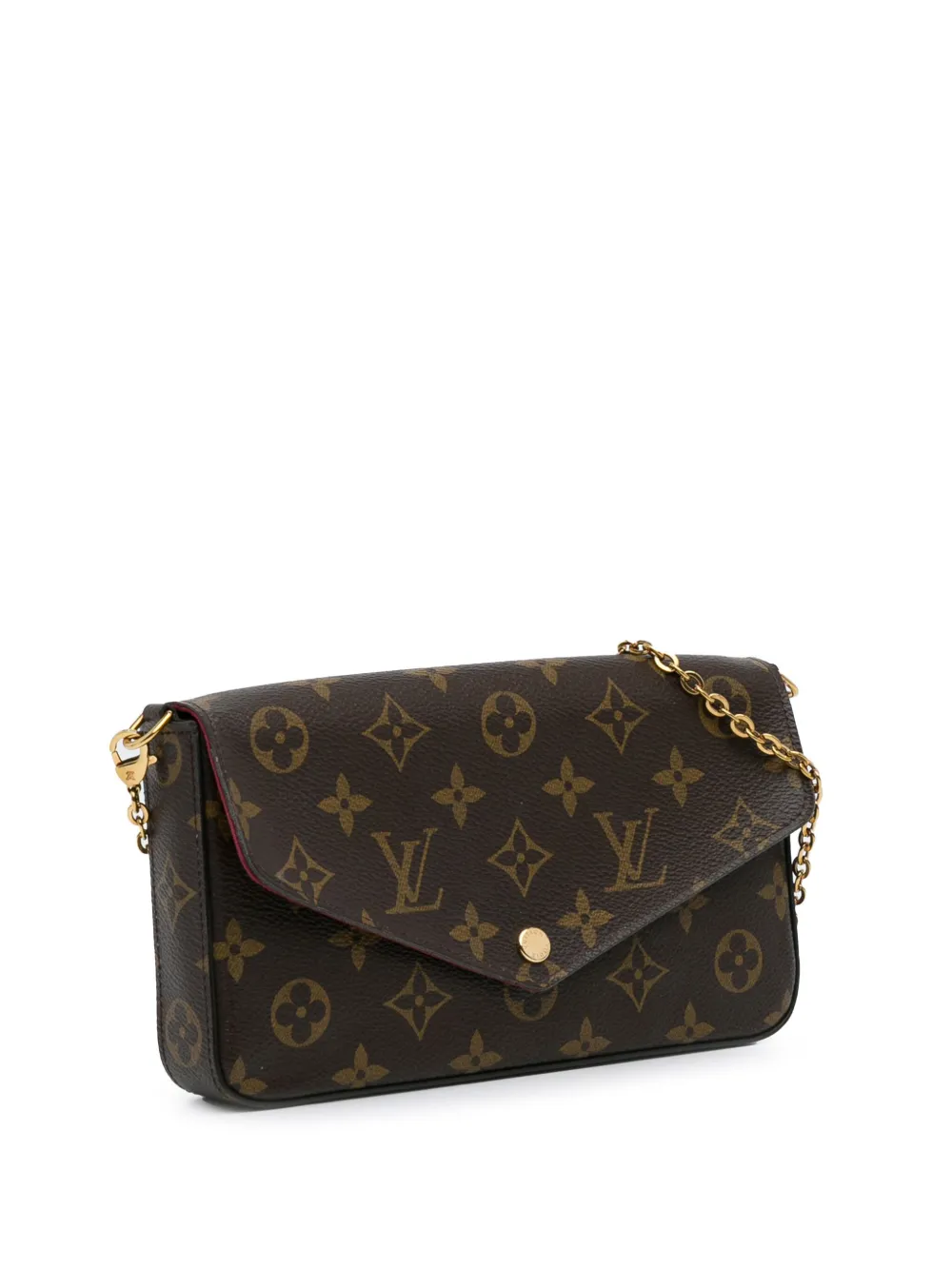 Louis Vuitton Pre-Owned 2018 Pre-Owned Louis Vuitton Monogram Pochette Felicie Crossbody Bag - Bruin
