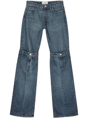Feng Chen Wang deconstructed-design Denim Jeans | Blue | FARFETCH IN
