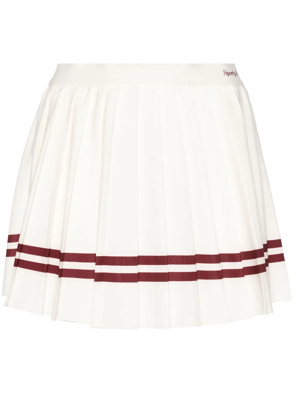 SPORTY AND RICH CLASSIC PLEATED MINI SKIRT