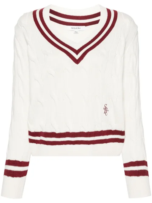 Pull SRC en maille torsadée - Sporty & Rich - Modalova