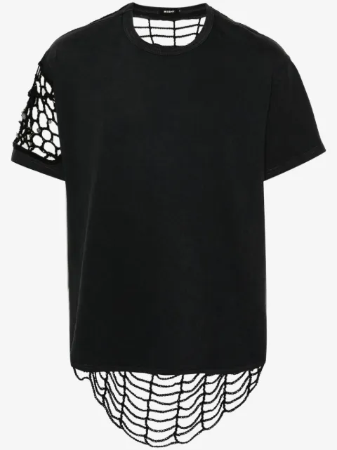 MISBHV playera con paneles de crochet