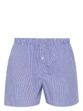 MODES GARMENTS gingham-check cotton boxers - Blue